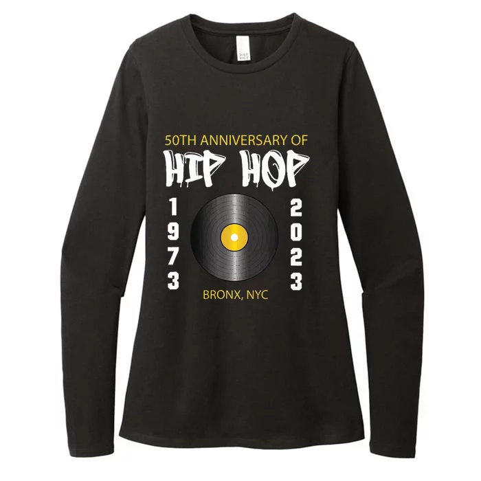 Hip Hop Music Is 50 50th Anniversary Retro Womens CVC Long Sleeve Shirt