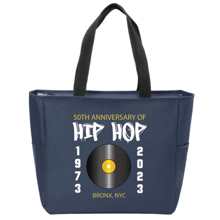 Hip Hop Music Is 50 50th Anniversary Retro Zip Tote Bag