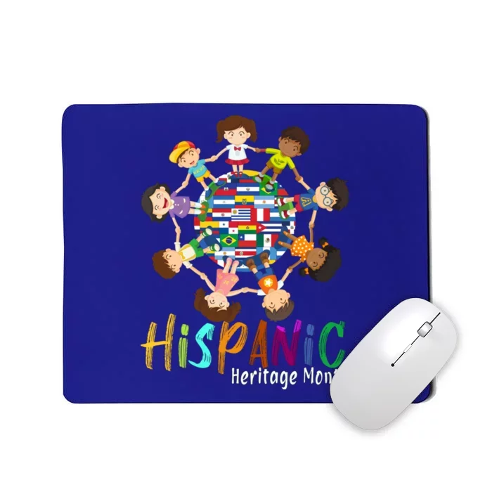 Hispanic Heritage Month Latino Flags Funny Gift Mousepad