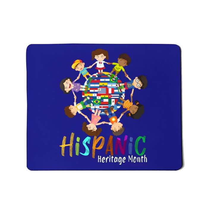 Hispanic Heritage Month Latino Flags Funny Gift Mousepad