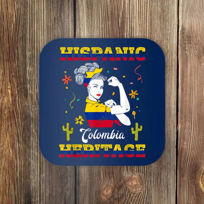 Hispanic Heritage Month Colombia Unbreakable Colombian Coaster