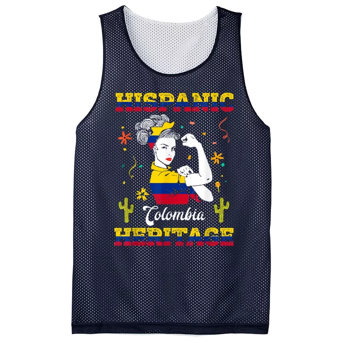 Hispanic Heritage Month Colombia Unbreakable Colombian Mesh Reversible Basketball Jersey Tank