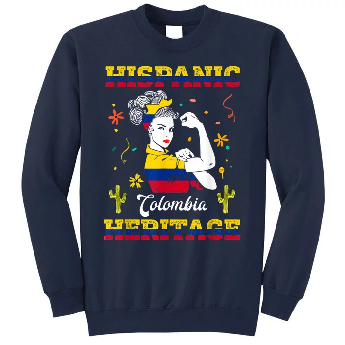 Hispanic Heritage Month Colombia Unbreakable Colombian Tall Sweatshirt