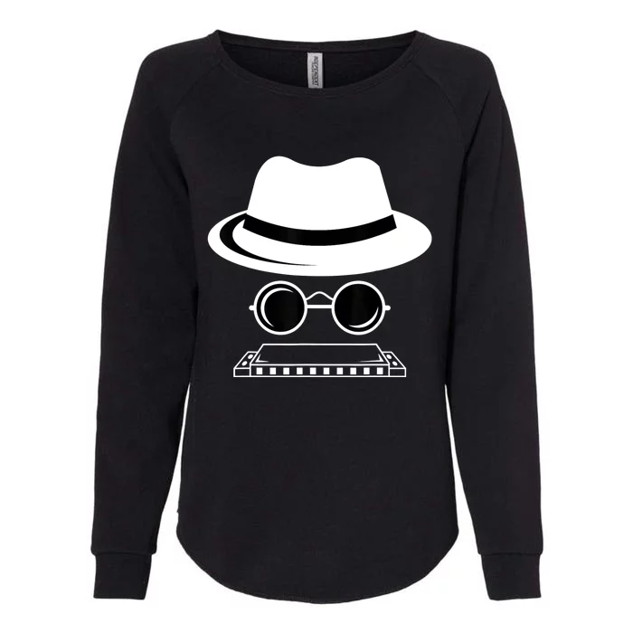 Harmonica Hat Music Orchestra Member Womens California Wash Sweatshirt