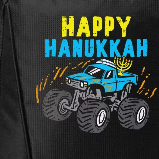 Happy Hanukkah Monster Truck Jew Funny City Backpack