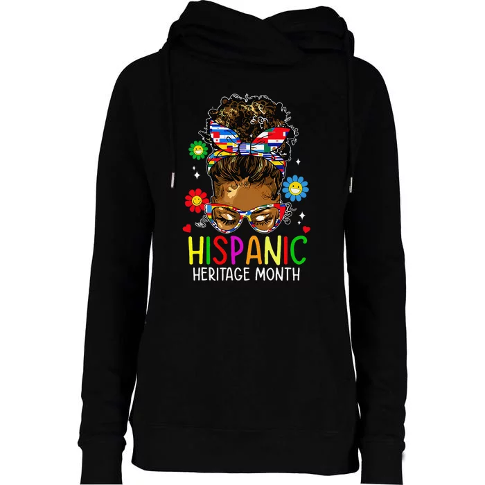 Hispanic Heritage Month Latin Teacher Gift Womens Funnel Neck Pullover Hood