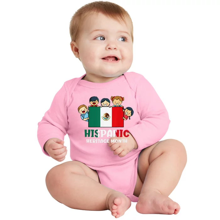 Hispanic Heritage Month Mexico Baby Long Sleeve Bodysuit