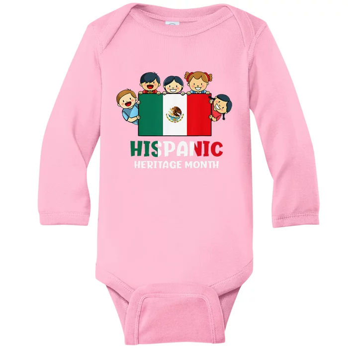 Hispanic Heritage Month Mexico Baby Long Sleeve Bodysuit