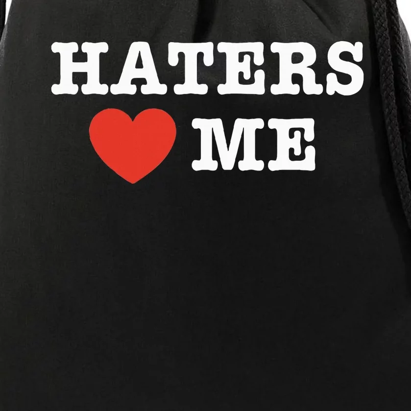 Haters Heart Me Club Drawstring Bag