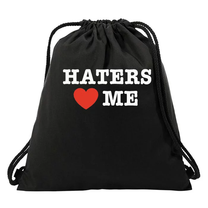 Haters Heart Me Club Drawstring Bag