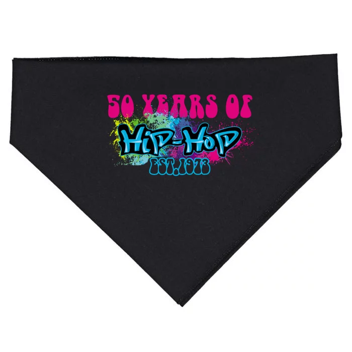 Hip Hop Music 50th Anniversary Rap Music USA-Made Doggie Bandana