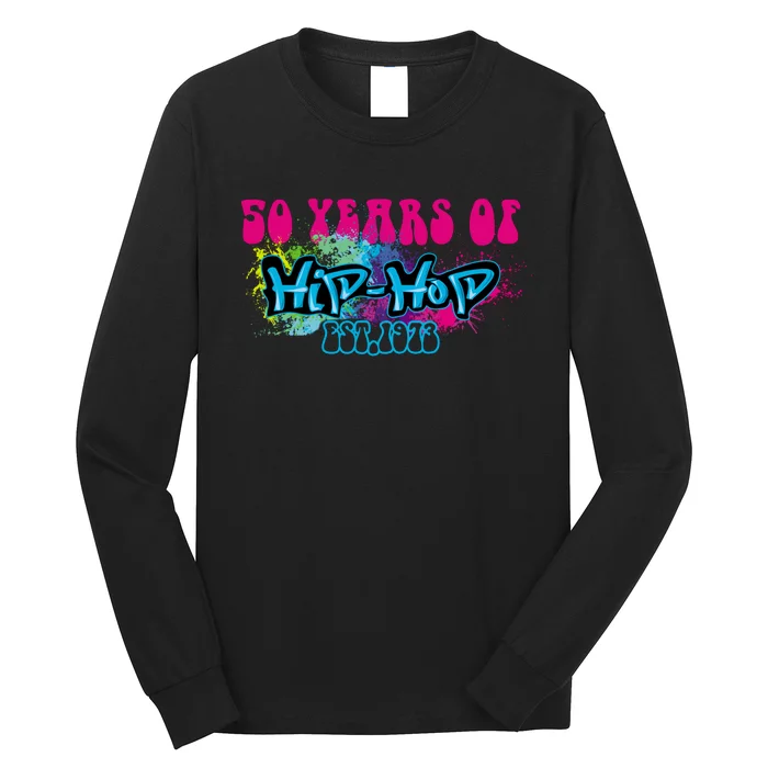 Hip Hop Music 50th Anniversary Rap Music Long Sleeve Shirt