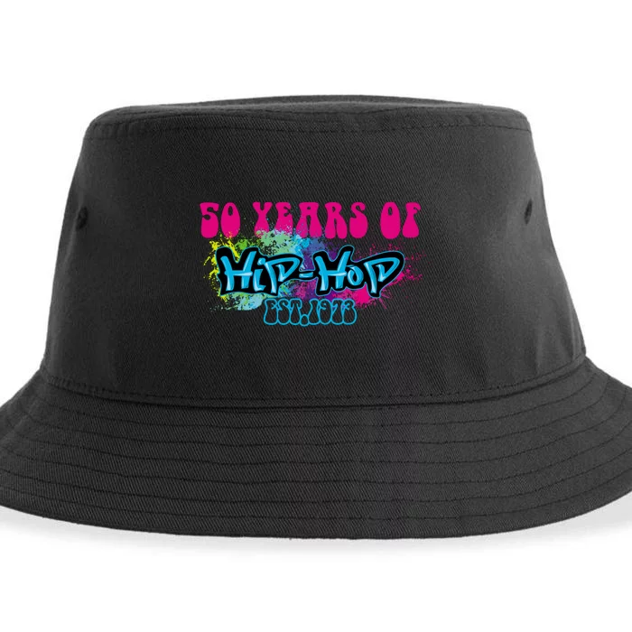 Hip Hop Music 50th Anniversary Rap Music Sustainable Bucket Hat