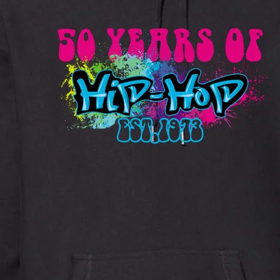 Hip Hop Music 50th Anniversary Rap Music Premium Hoodie