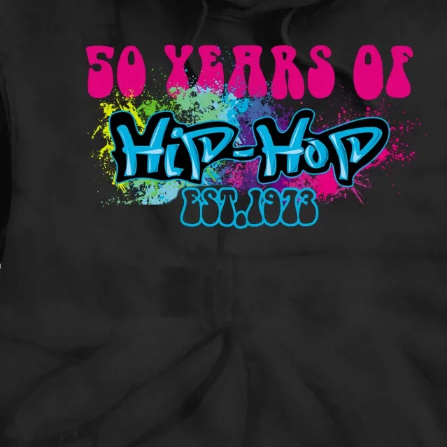 Hip Hop Music 50th Anniversary Rap Music Tie Dye Hoodie