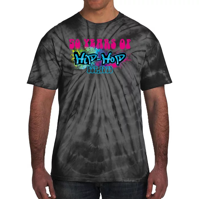 Hip Hop Music 50th Anniversary Rap Music Tie-Dye T-Shirt