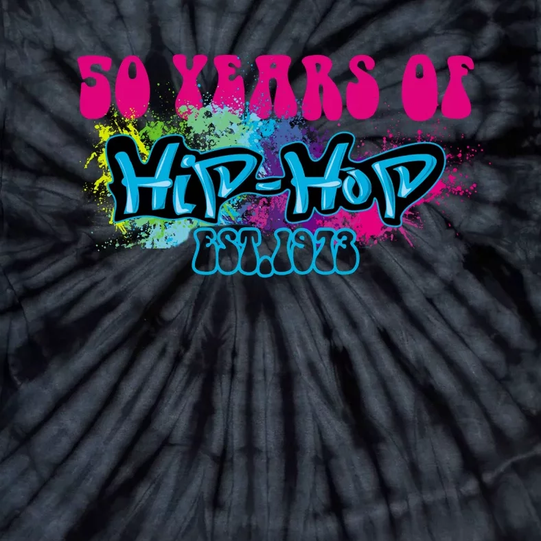 Hip Hop Music 50th Anniversary Rap Music Tie-Dye T-Shirt