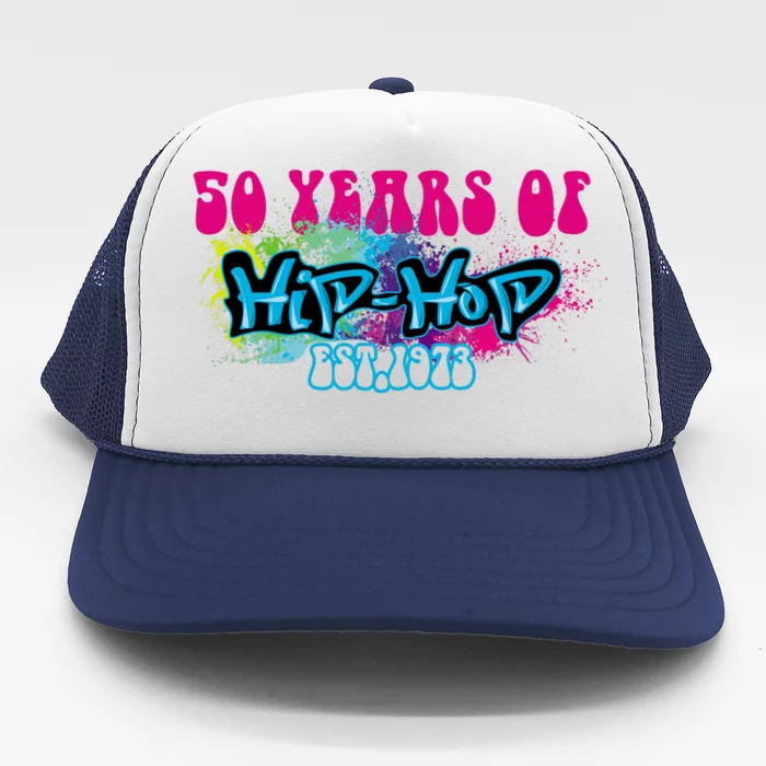 Hip Hop Music 50th Anniversary Rap Music Trucker Hat