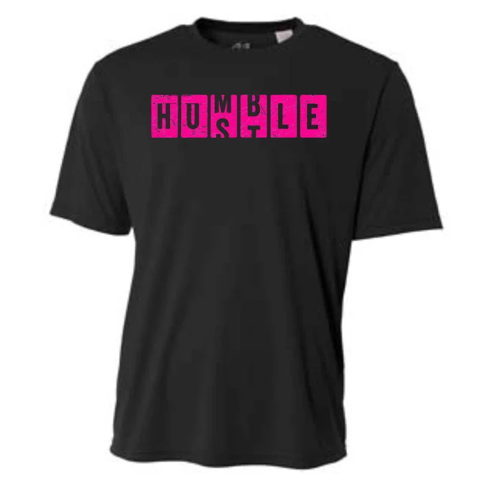 Hustle Humble Motivational Odometer Inspirational Cooling Performance Crew T-Shirt