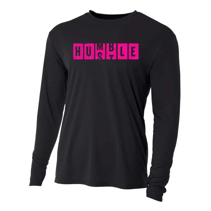 Hustle Humble Motivational Odometer Inspirational Cooling Performance Long Sleeve Crew