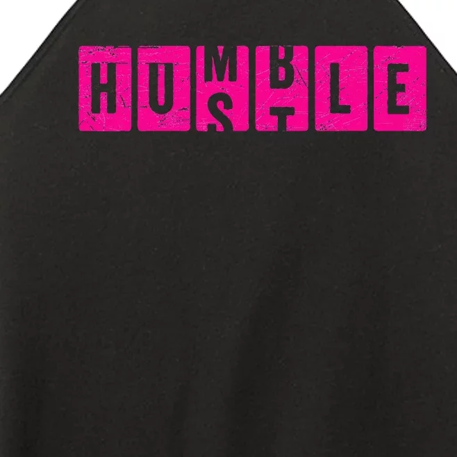 Hustle Humble Motivational Odometer Inspirational Women’s Perfect Tri Rocker Tank