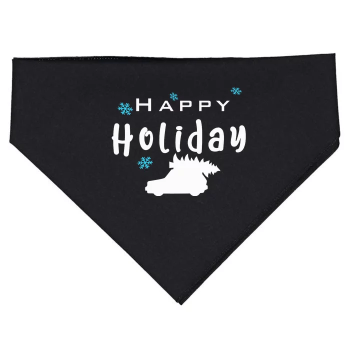 Happy Holiday | Merry Christmas USA-Made Doggie Bandana