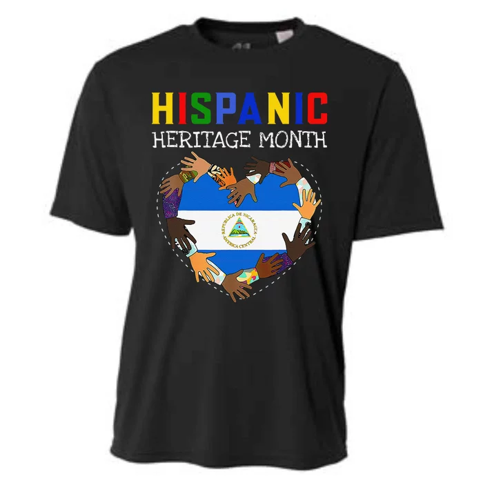 Hispanic Heritage Month Nicaragua Gift Cooling Performance Crew T-Shirt