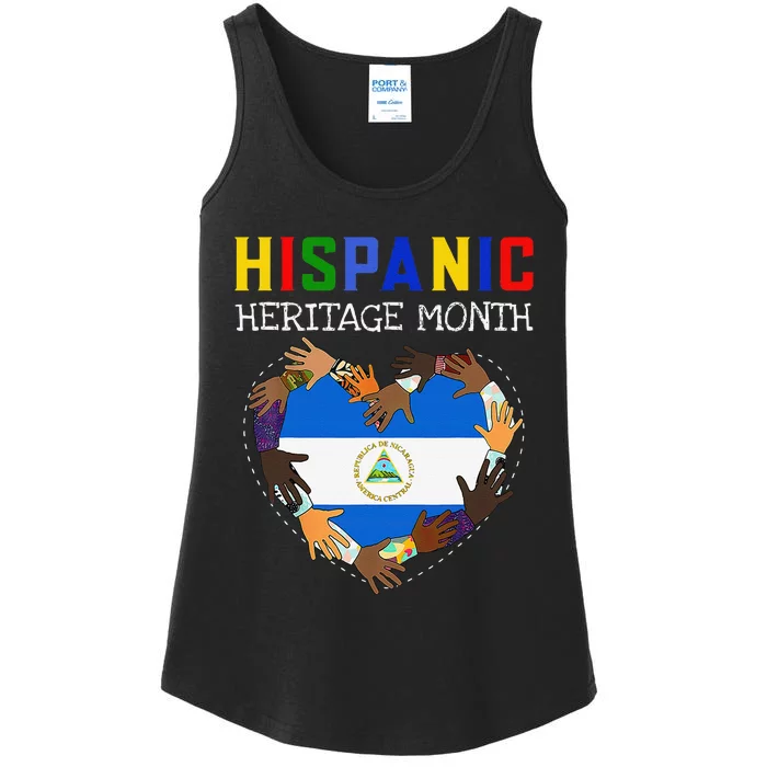 Hispanic Heritage Month Nicaragua Gift Ladies Essential Tank