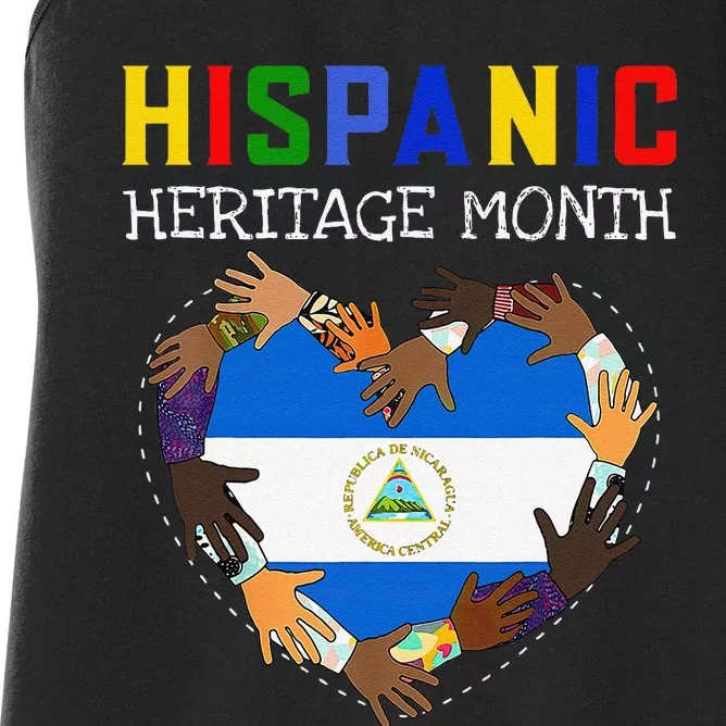 Hispanic Heritage Month Nicaragua Gift Women's Racerback Tank