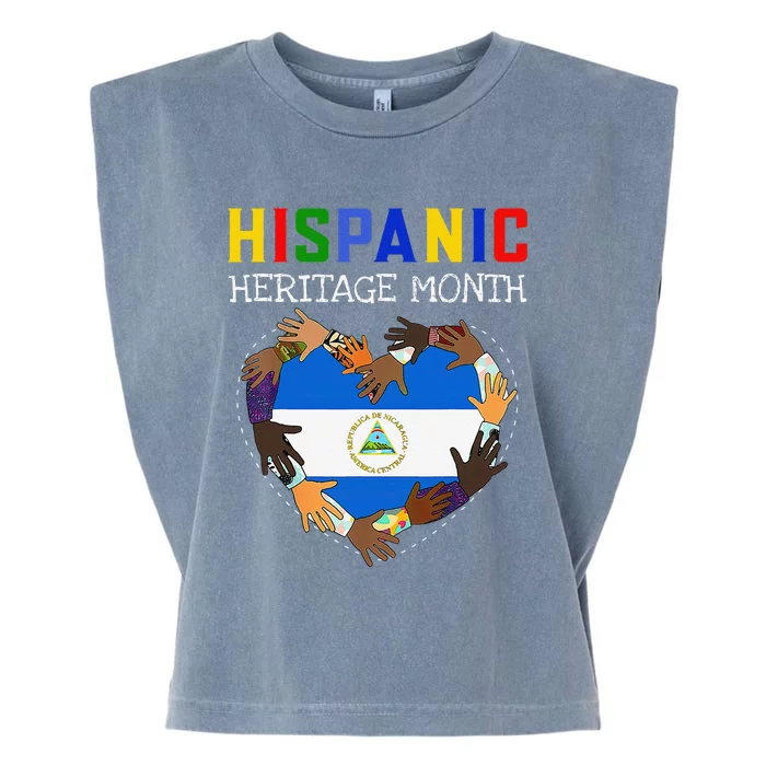 Hispanic Heritage Month Nicaragua Gift Garment-Dyed Women's Muscle Tee