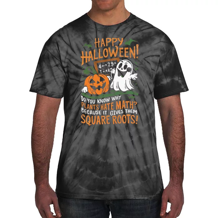 Happy Halloween Math Teacher Scientist Funny Design Tie-Dye T-Shirt