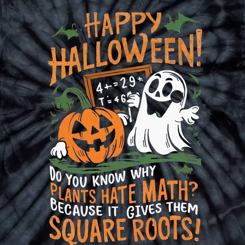 Happy Halloween Math Teacher Scientist Funny Design Tie-Dye T-Shirt