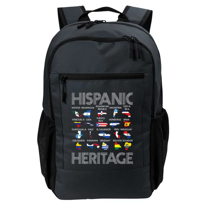 Hispanic Heritage Month Latino Countries Names Maps Daily Commute Backpack