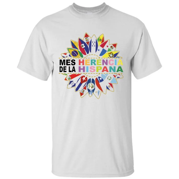 Hispanic Heritage Month Mes Nacional De La Herencia Hispana Tall T-Shirt