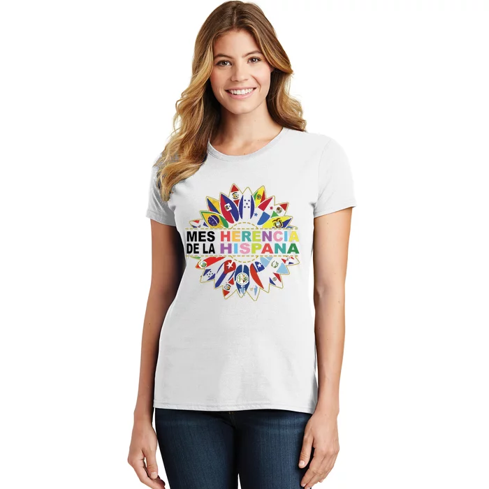 Hispanic Heritage Month Mes Nacional De La Herencia Hispana Women's T-Shirt