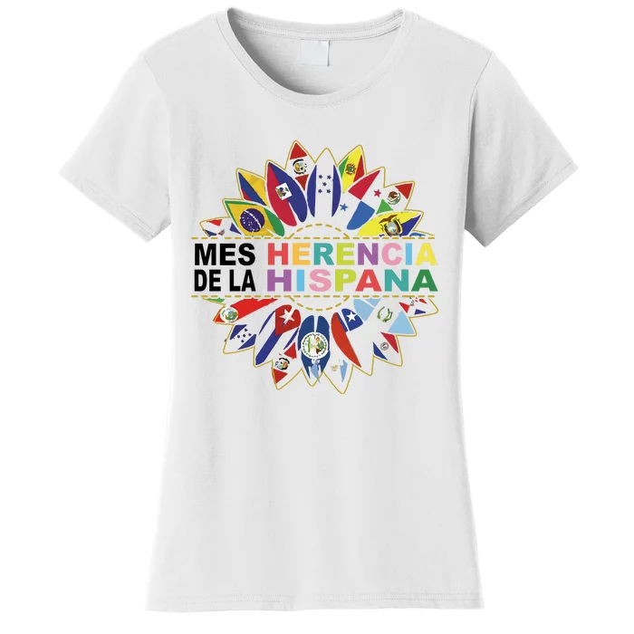 Hispanic Heritage Month Mes Nacional De La Herencia Hispana Women's T-Shirt