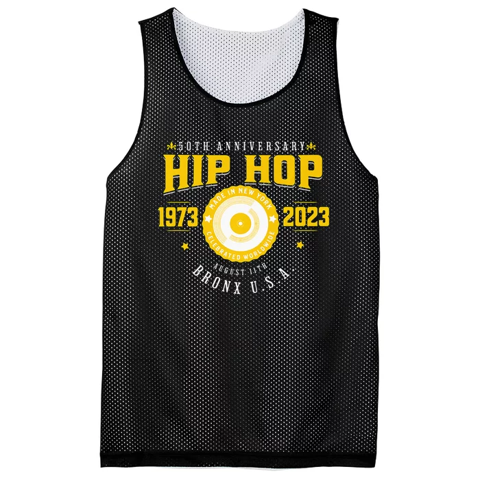 Hip Hop Music 50th Anniversary Musician Birthday Born Day Mesh Reversible Basketball Jersey Tank