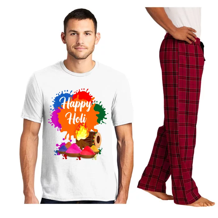 Happy Holi Men Women Family Cool Holi Festival Outfit Pajama Set