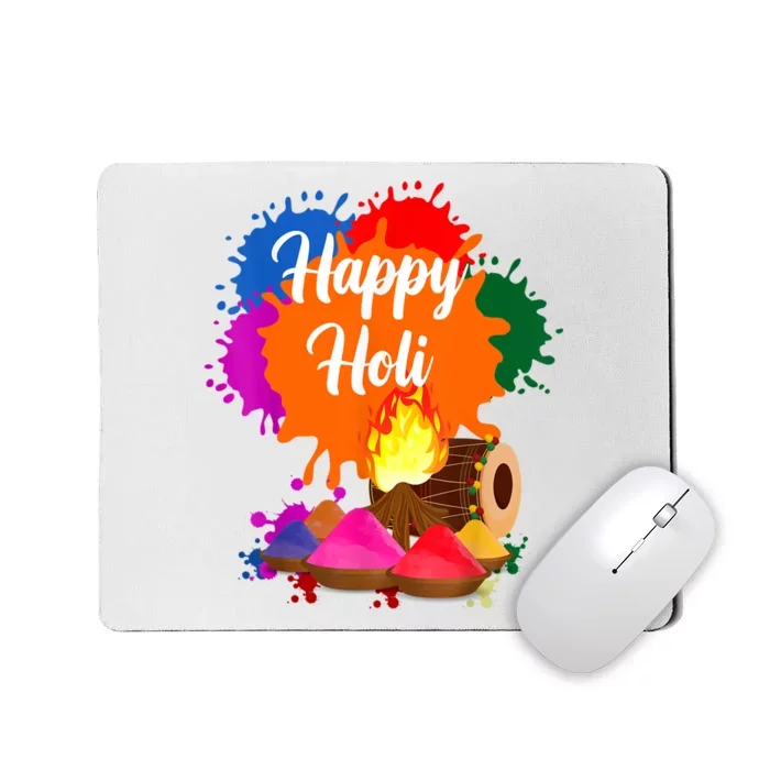 Happy Holi Men Women Family Cool Holi Festival Outfit Mousepad