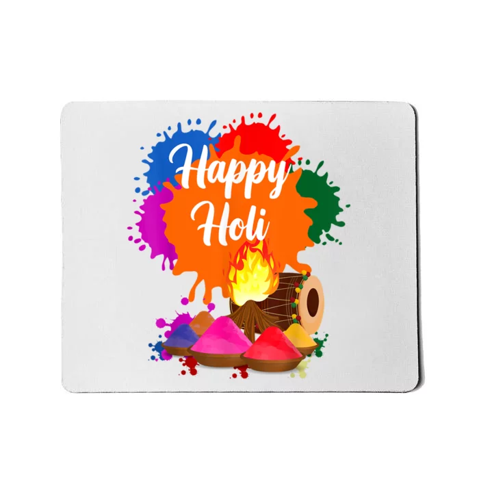 Happy Holi Men Women Family Cool Holi Festival Outfit Mousepad