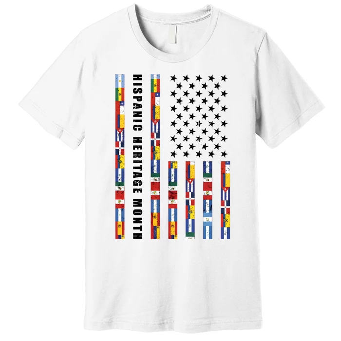 Hispanic Heritage Month Mes De La Herencia Hispana Premium T-Shirt