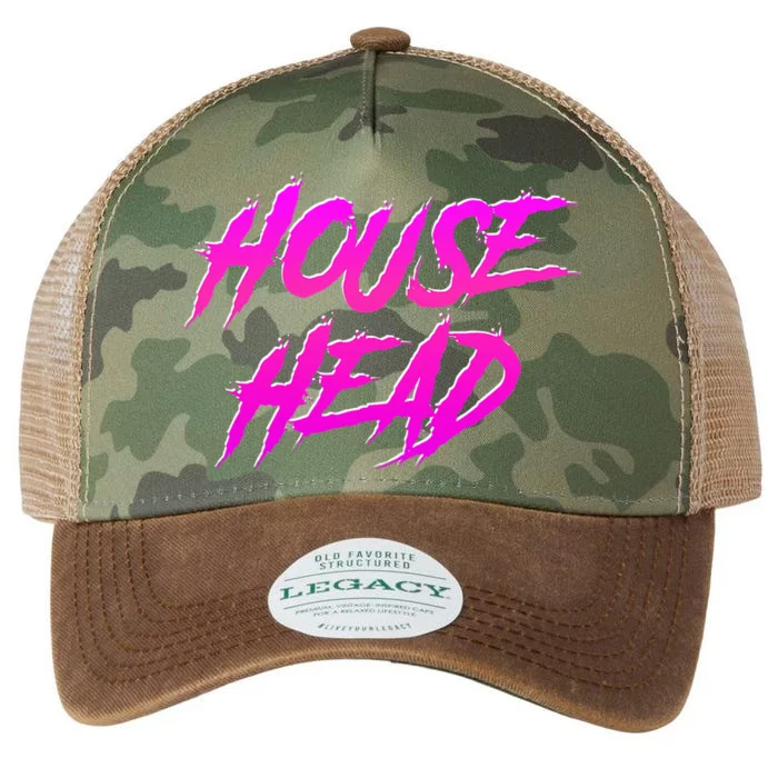 Househead House Music Edm House Head Dj Legacy Tie Dye Trucker Hat