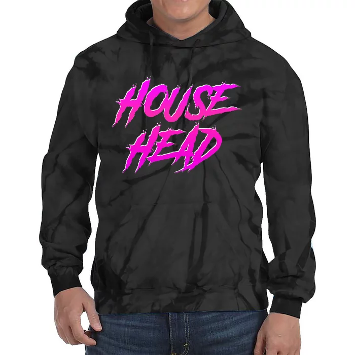 Househead House Music Edm House Head Dj Tie Dye Hoodie