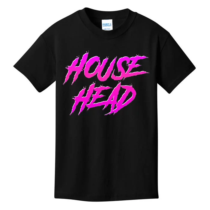 Househead House Music Edm House Head Dj Kids T-Shirt