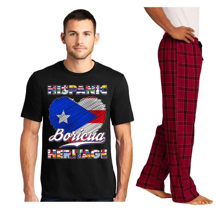 Hispanic Heritage Month Boricua Puerto Rico Flag Pajama Set