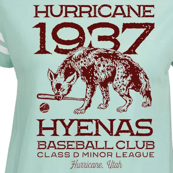 Hurricane Hyenas Minor League Retro Baseball Team Enza Ladies Jersey Football T-Shirt