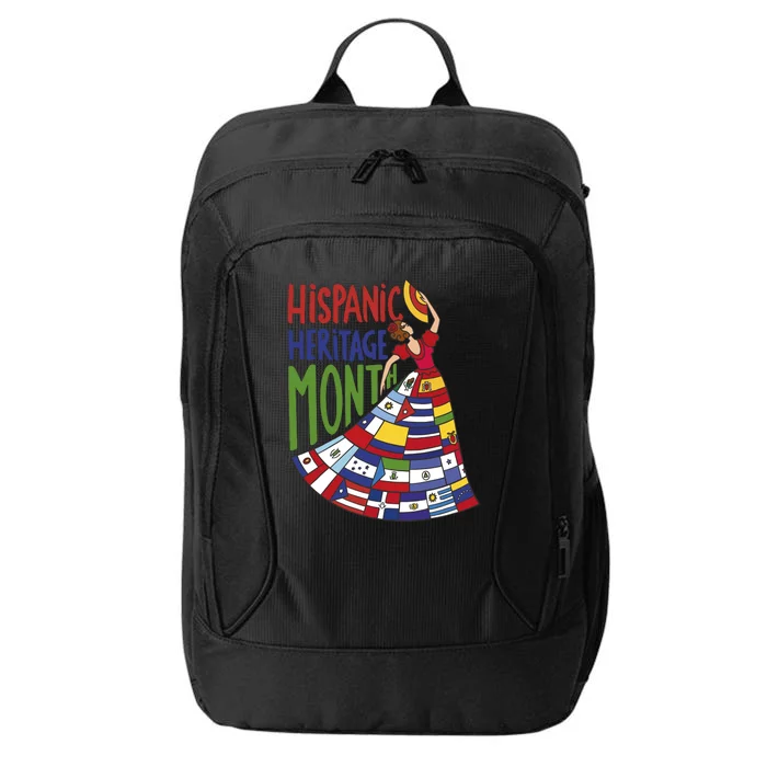 Hispanic Heritage Month Lady Flag City Backpack