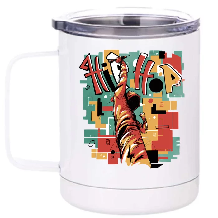 Hip Hop Music Retro Logo Front & Back 12oz Stainless Steel Tumbler Cup