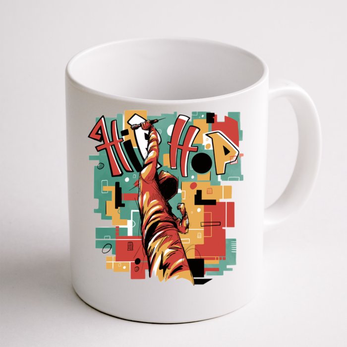 Hip Hop Music Retro Logo Front & Back Coffee Mug