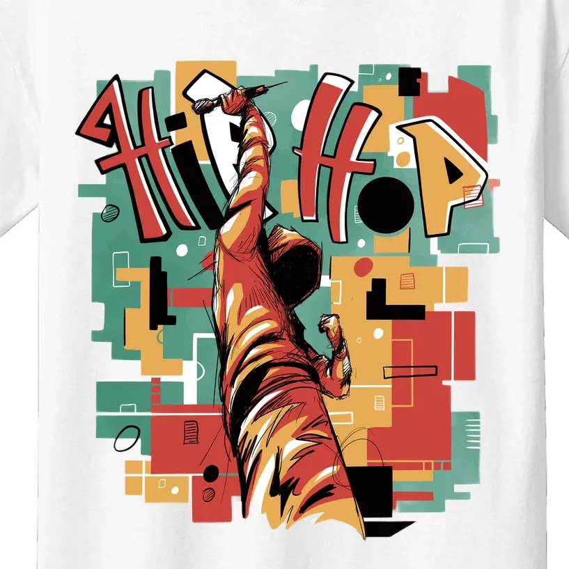 Hip Hop Music Retro Logo Kids T-Shirt